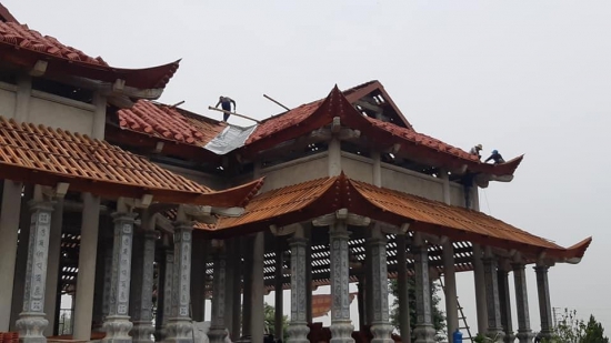 Xây dựng nhà bê tông giả gỗ tại Bút Sơn-Thanh Hóa