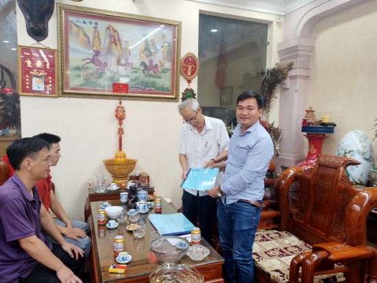 Thiết kế 3D và ký kết hợp đồng nhà thờ 3 gian họ Trần ở Lý Nhân-Hà Nam