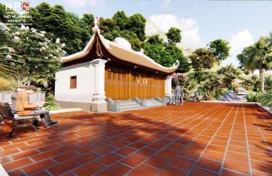 Thiết kế đền thờ Thánh Gióng ở Sóc Sơn-Hà Nội